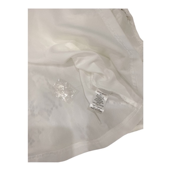 Aeom Womens A Line Dress White Short Lace Collar Boho style size S - Picture 10 of 14